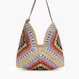 Raffia Hobo Bag