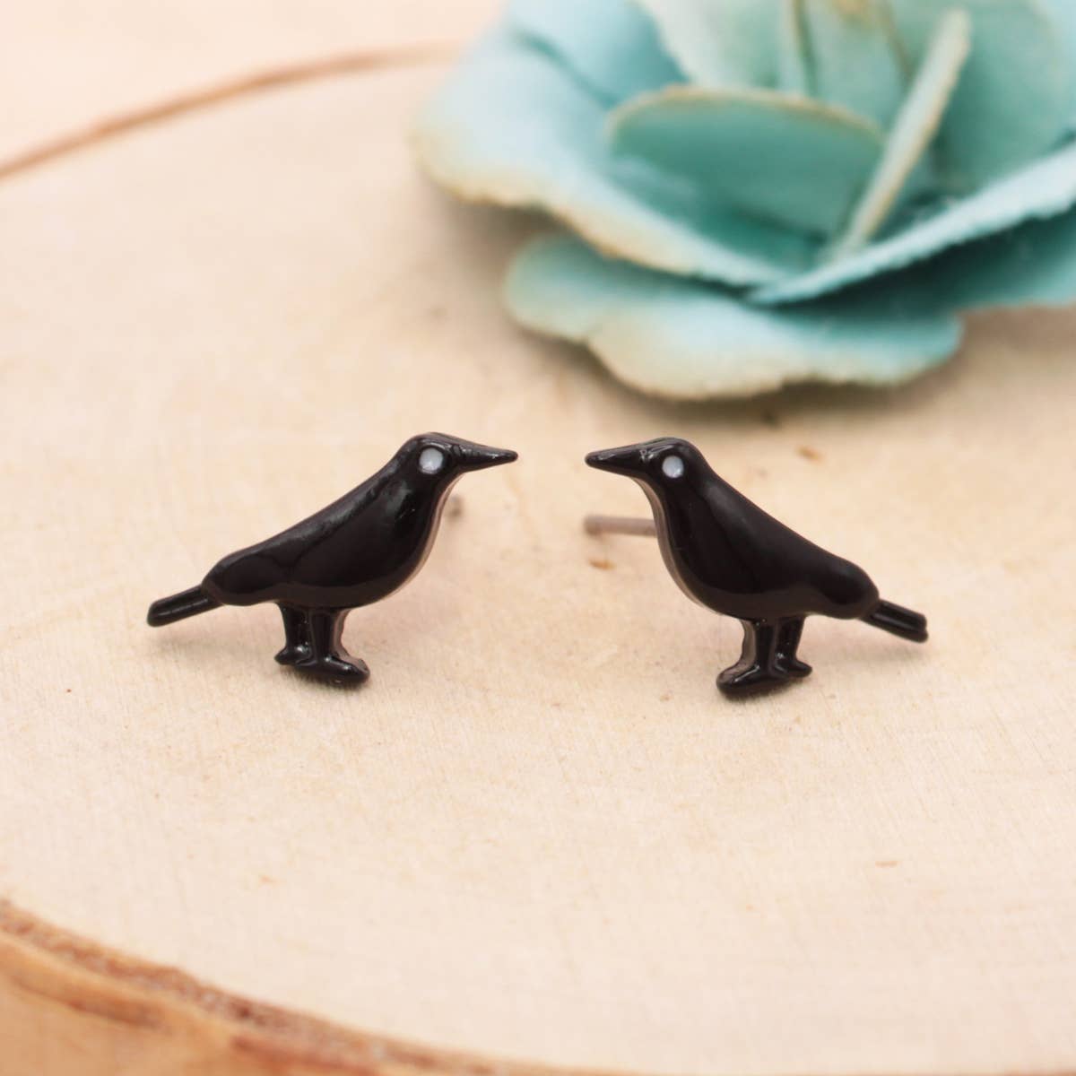 Literary Quotes Raven Post Earrings