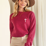 "JESUS HAS MY BACK" Graphic Sweatshirt