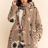 Chunky Embroidered Snow Cardigan