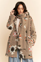 Chunky Embroidered Snow Cardigan