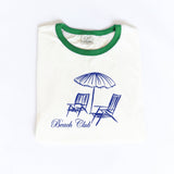 BEACH CLUB Ringer Graphic Top