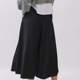 Pleated Culotte Pants