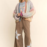 Pastel Rainbow Stripe Cardigan