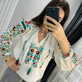Floral Embroidered Blouse