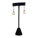 Black Velvet Earring T-Bar Display  - 6"H