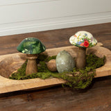 Mango Wood Enamel Mushrooms