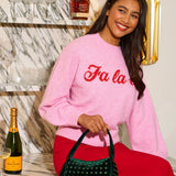 "FA LA LA" SWEATER