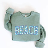 BEACH WITH PATTERN Graphic Sweatshirt