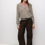 The Virginia Sweater | Henley Color Pop Cardigan
