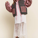 Rose Patterned Padded Jacket