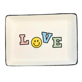 Trinket Tray Large Rectangle LOVE