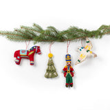 Nordic Noel Wool Christmas Ornaments