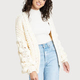 Knit Cardigan with Bauble Sleeves