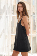 Washed Sporty Romper