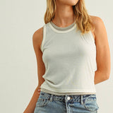 ET7509   ESSENTIAL DOUBLE LAYERED SLEEVELESS RACER BACK TOP