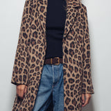 Leopard Print Oversized Statement Coat
