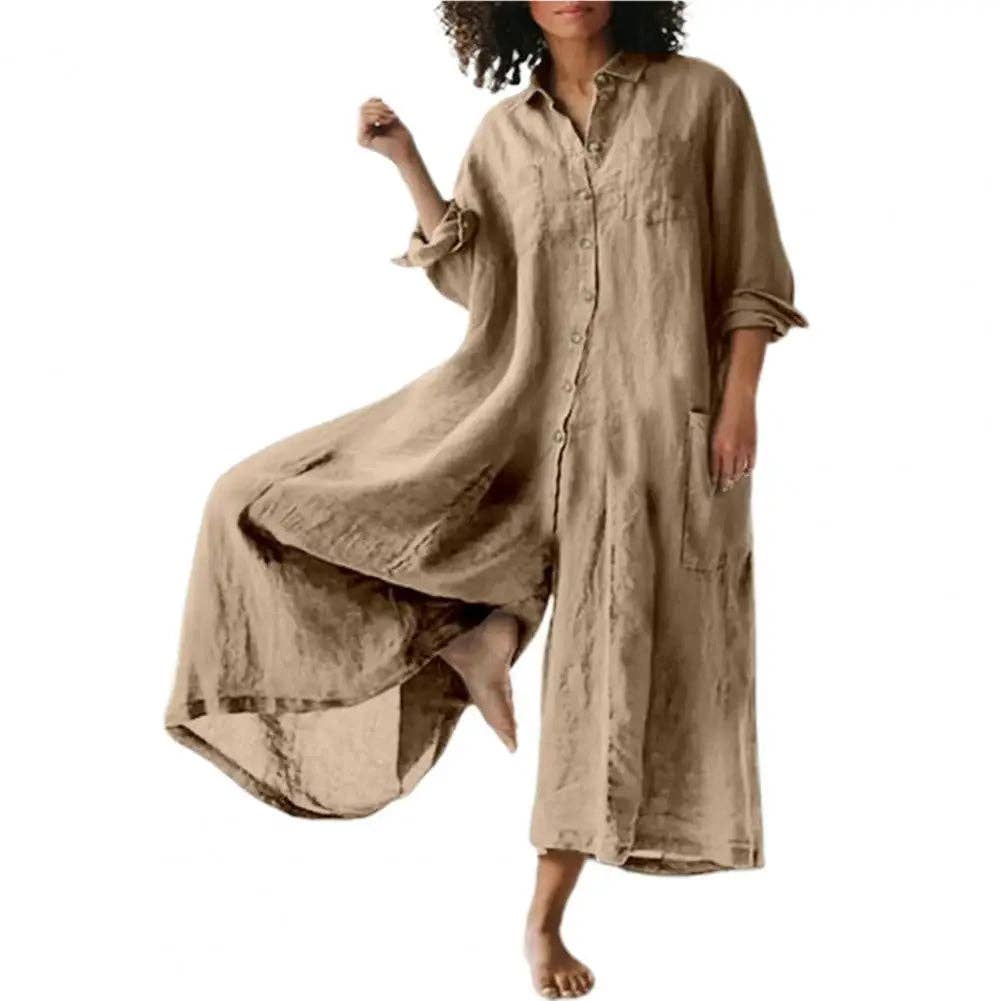 Cotton Linen Oversized Romper