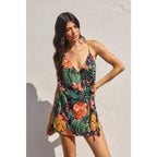 Hibiscus Wrap Romper
