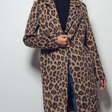 Leopard Print Oversized Statement Coat