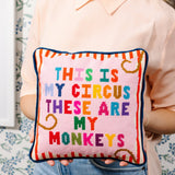 My Circus Needlepoint Pillow