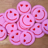 Heart Eyes Smile Face Iron On Patches