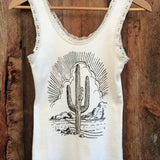 Cactus Vintage Lace Tank