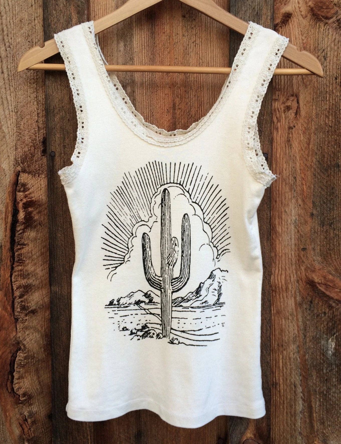 Cactus Vintage Lace Tank