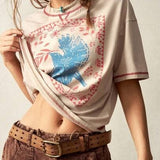 Graphic Printed Crew Neck T-Shirt