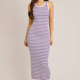 Sleeveless Round Neck Ribbed Sweater Dress