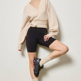 Wrap Tie Knit Sweater