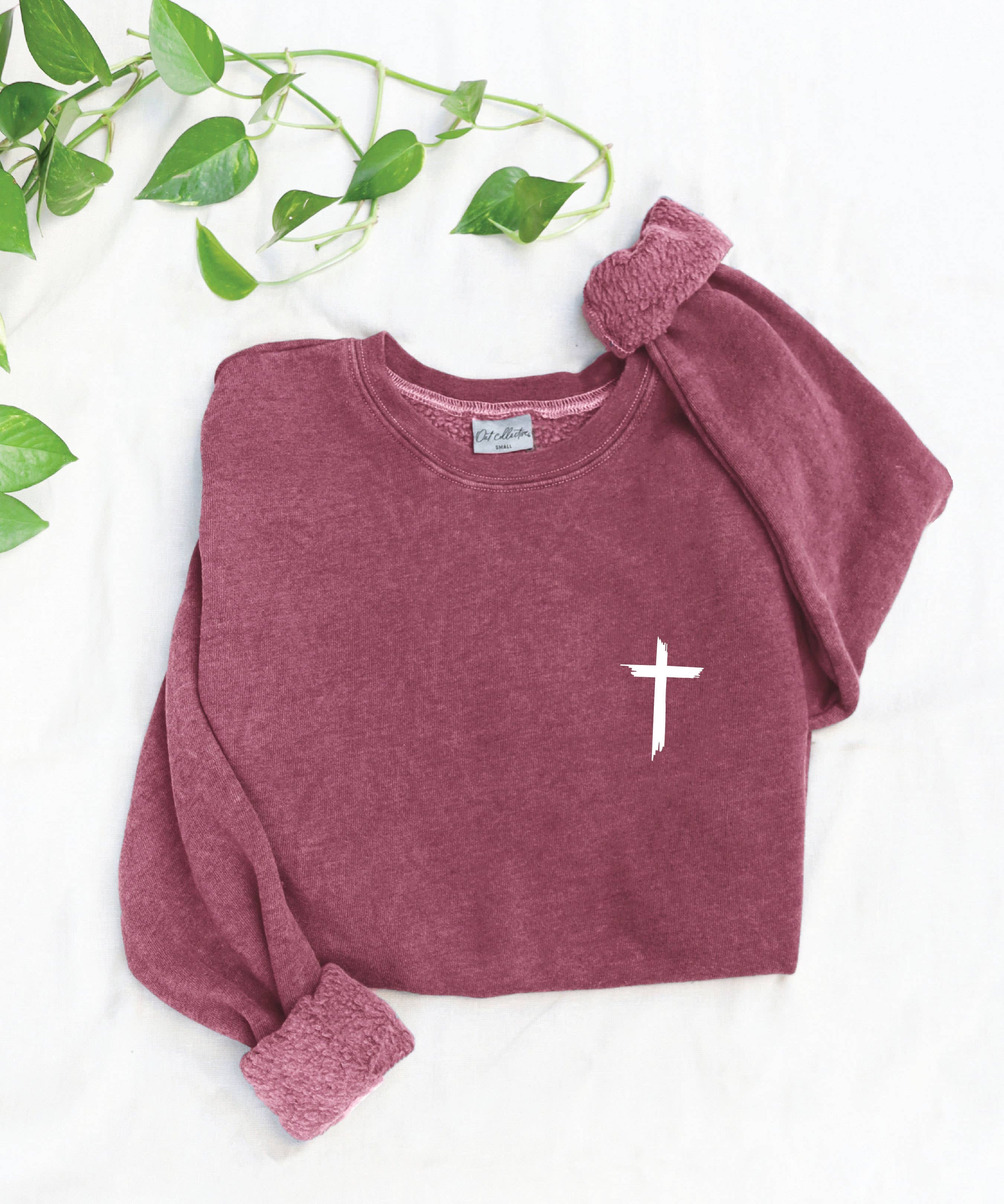 "JESUS HAS MY BACK" Graphic Sweatshirt