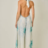 61370 Printed Tencel Culotte Jumpsuit