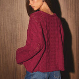 CABLE KNIT SWEATER TOP