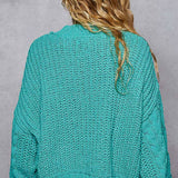 Mock Neck Cable Knit Sweater