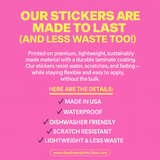 Sunkissed Sticker | Waterbottle sticker | Retro Summer Sun