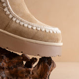 The Joyce | Almond Platform Boot