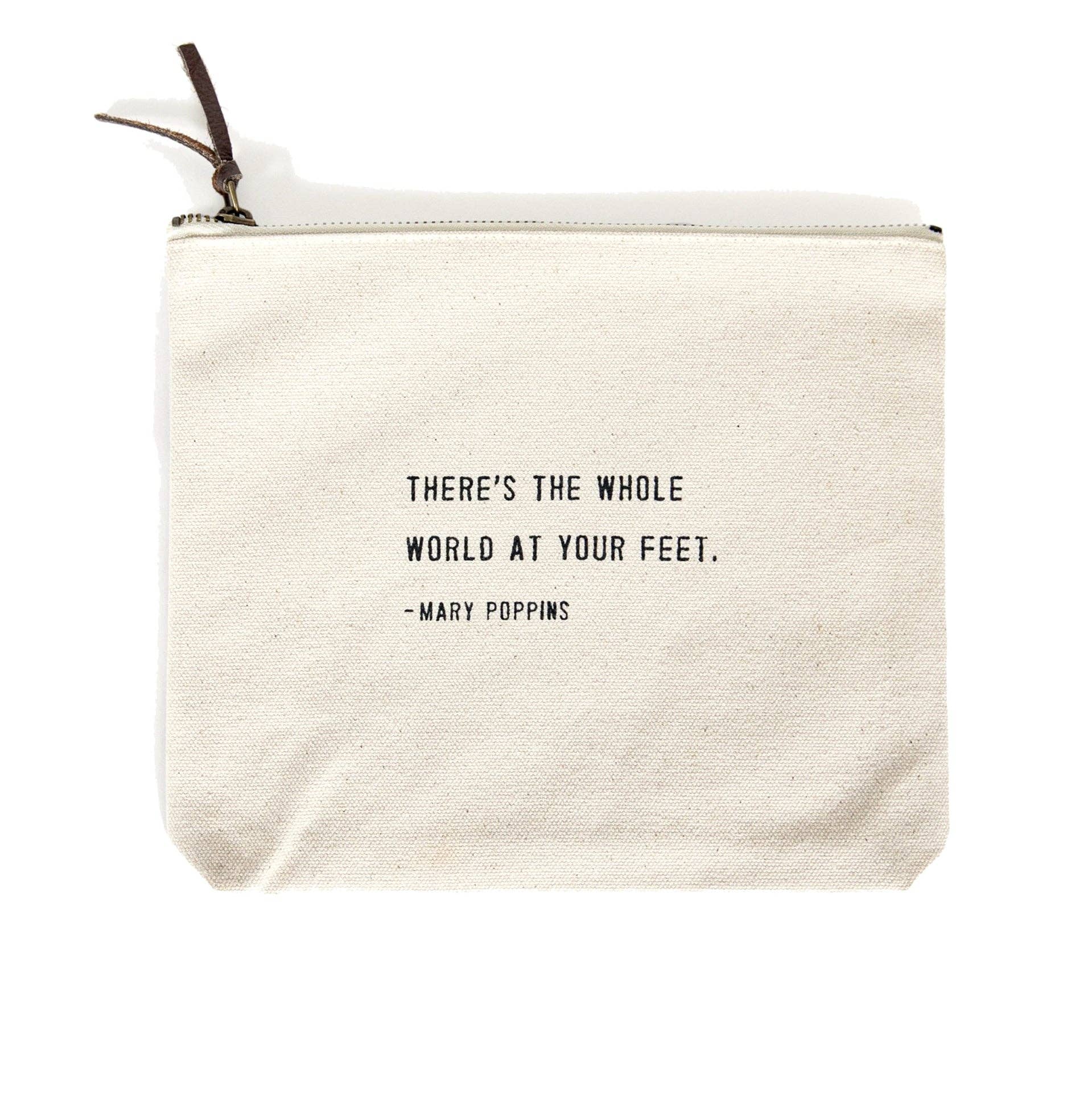 "There's The Whole World" (Mary Poppins) Canvas Zip Bag