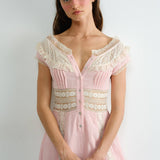 French Vintage-Inspired Lace Dress
