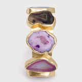 Multi Agate Cuff Bracelet