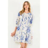 Long Sleeve Floral Midi Dress