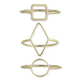 Gold Minimalist Shape Ring