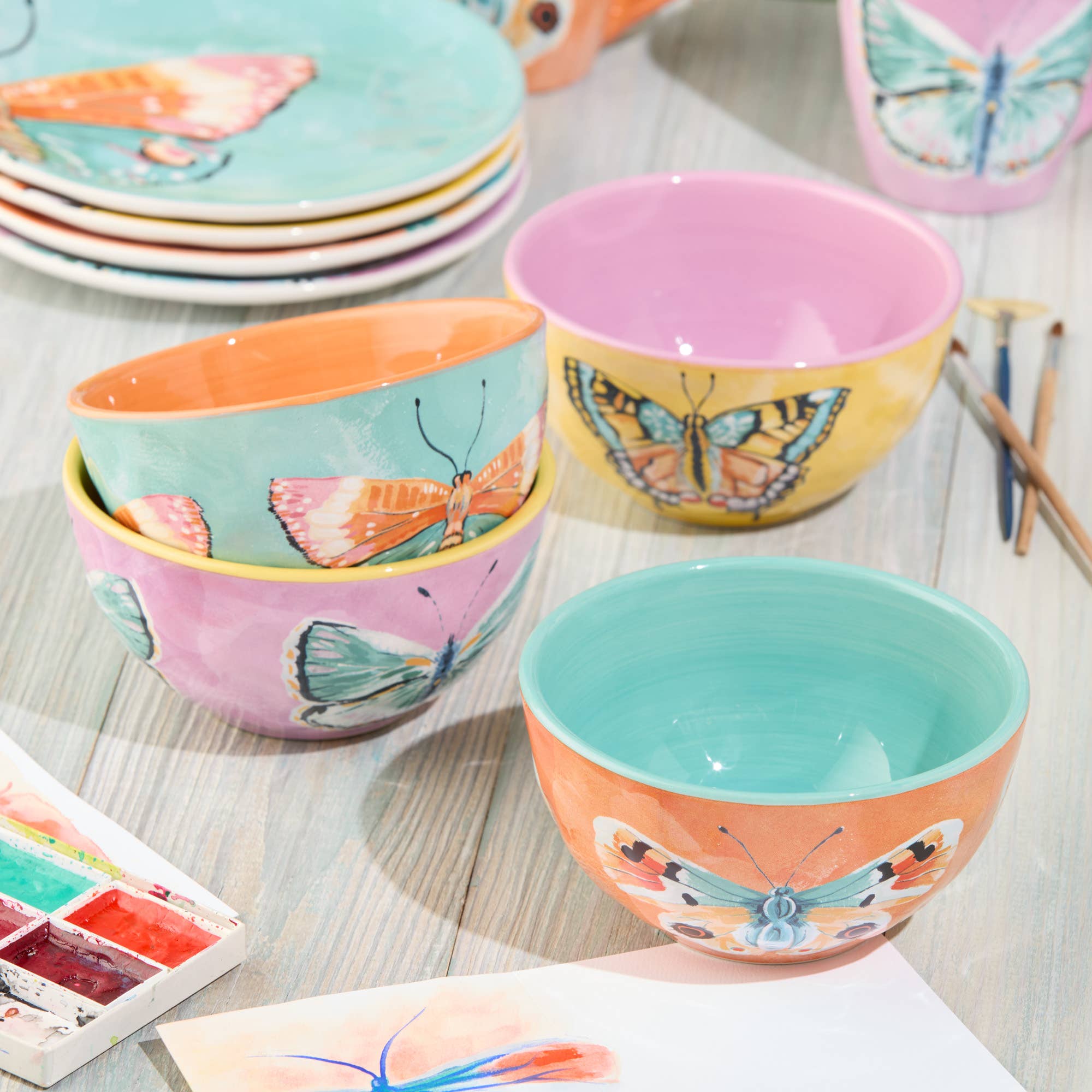 Butterflies Ice Cream Bowls