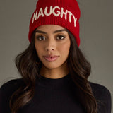 "Naughty" Knit Pom Hat