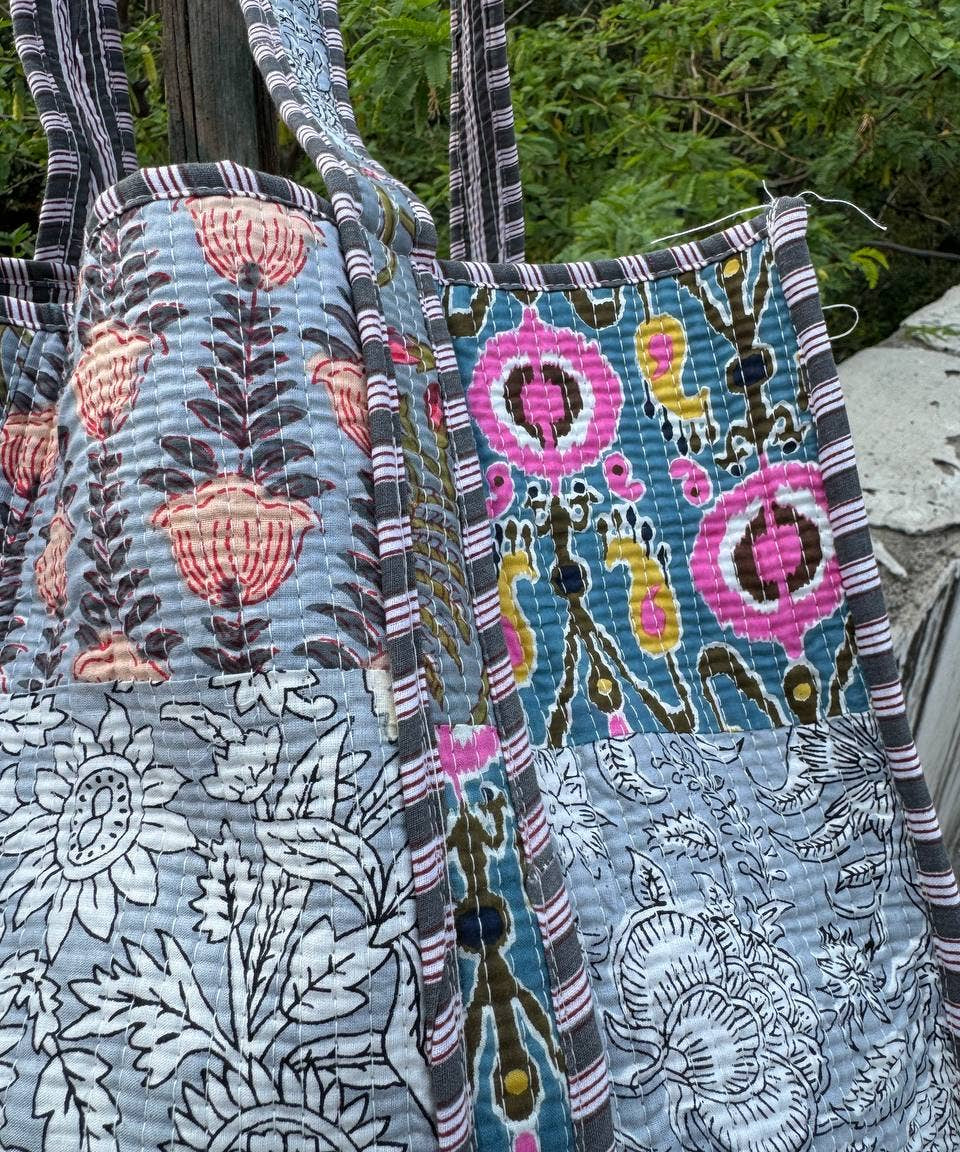 One-of-a-kind Indian Print Bags