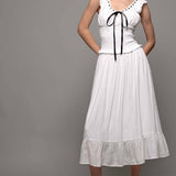 Smocked Ruffle Dotted Dress