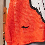 Halloween Spooky Face  Ghost Knit