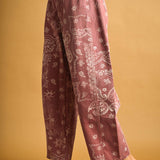 P6317   PAISLEY PRINT WASHED PANTS