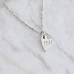 11:11 Stamped Heart Necklace