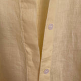 Cotton linen blend button down shirt